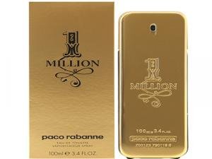 Caixa e frasco do perfume Pacco Rabbane One Million