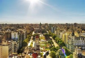 Foto aérea de Buenos Aires, na Argentina
