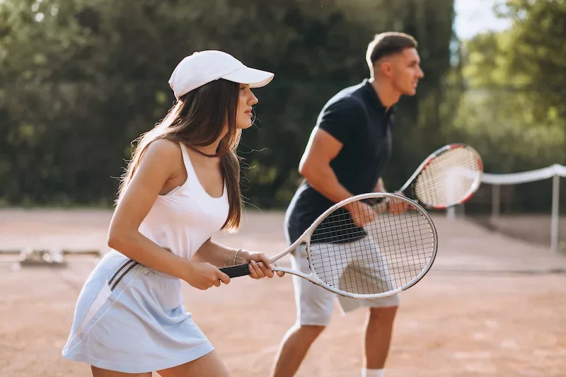 casal sugar jogando tenis